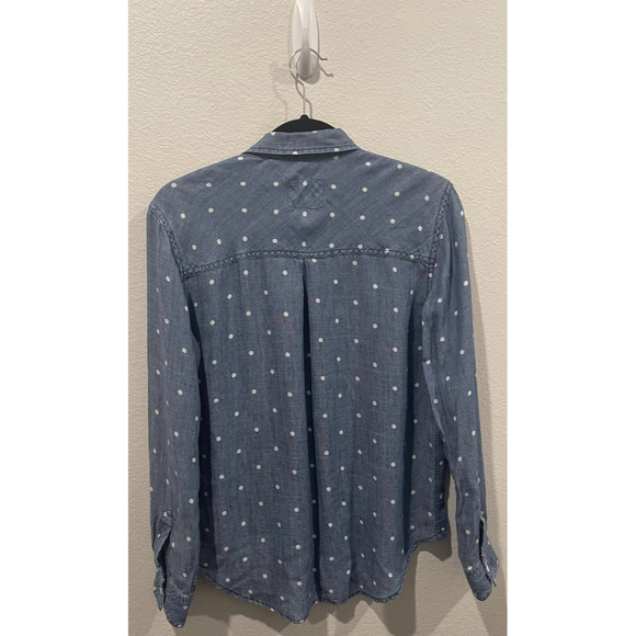 RAILS Blue Polka Dot Button Up Shirt - Picture 5 of 5